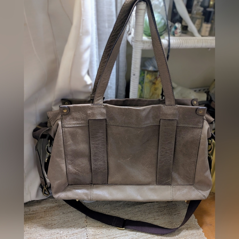 Abro Leather Brown Duffel Weekend Bag